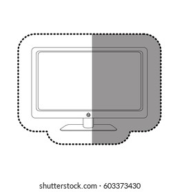 figure smart tv modern technology, vector illustration design