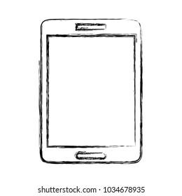 figure smartphone mobile to call and talk communication