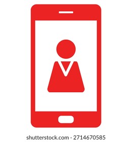 Figura y smartphone en blanco