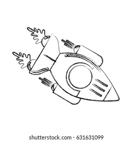 figure space rocket galaxy sky travel