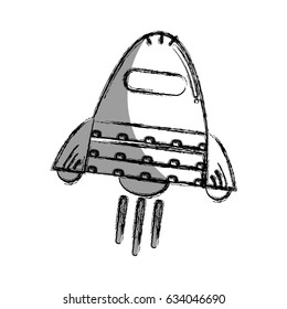 figure space rocket galaxy sky travel