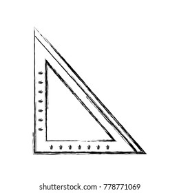 figure square ruler school tool to study