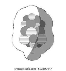 figure stamp stylized tree icon, vector illustraction design image