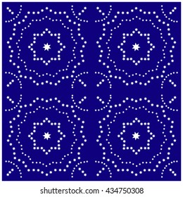 Figure with stars. Vector image.
