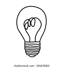 figure sticker paint bulb icon, vector illustraction design