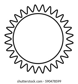 figure sticker sun icon, vector illustraction design image