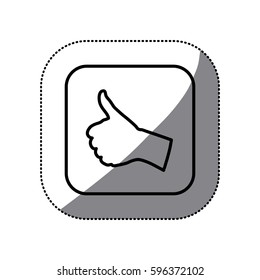figure symbol goodhand icon, vector illustraction design