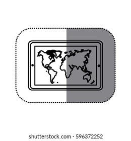 figure symbol picture map icon, vector illustraction design