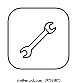 figure symbol wrench icon, vector illustraction design