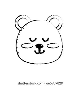 figure teddy bear boy head 