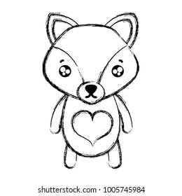 figure tender fox cute wild animal