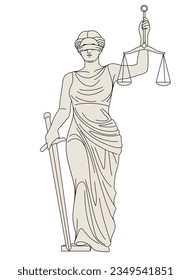 figure of Themis goddess of justice