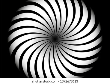 figure of Thor is made up of white and black wavy lines