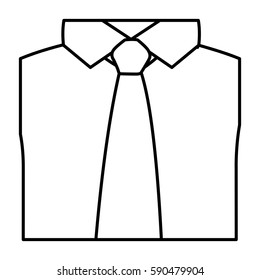 figure tie with shirt icon, vector illustraction design image