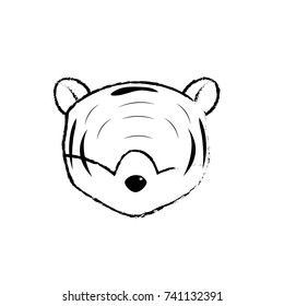 figure tiger head wild cute animal
