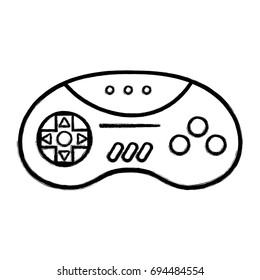 figure videogame controller with buttons to play in the console