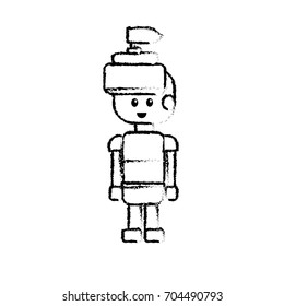 figure warrior character to video game technology play