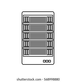 figure web hosting related icons image vector illustration design