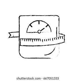 figure weight machine with measuring to have healthy life