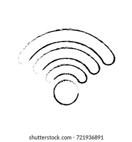 figure wifi connection network digital symbol