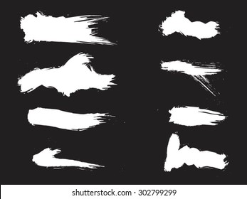 Figured brush strokes brush and ink 