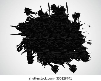 Figured brush strokes brush and ink.