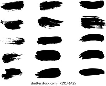 Figured brush strokes brush and ink