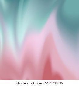 Figured gradient blurred background, the transition from greenish-blue to purple-pink, vector. Excellent as a background for the production of any printed product, advertising, or other design.