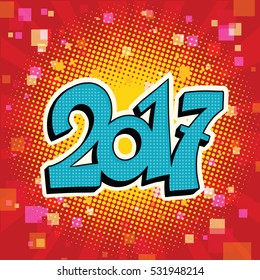 Figures 2017 symbol of the New year