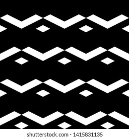 Figures background. Seamless pattern. Simple shapes wallpaper. Digital paper, web designing, textile print. Rhombuses, chevrons ornament.Geometrical backdrop. Vector.