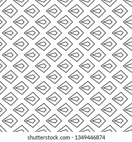 Figures background.Seamless pattern. Kites, rhombuses ornament. Ethnic wallpaper. Polygons motif. Linear backdrop. Digital paper, textile print, web designing, abstract. Vector.