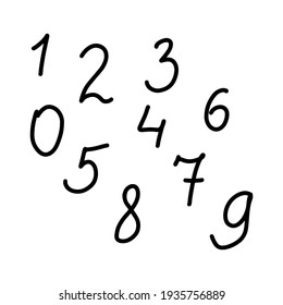 Figures. Children's drawing. Vector stock illustration eps 10. 
