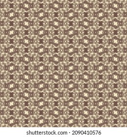 Figuras y elementos geométricos dispuestos linealmente y alternativamente sobre una textura de hueso de arenque. Papel envuelto. Patrón textil en marrón y beige. Diseño de fondo de escritorio.