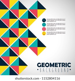 figures geometrics and colors background