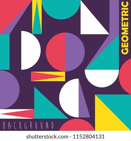 figures geometrics and colors background