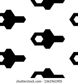 Figures, hexagons pattern.Seamless ornament. Geometrical wallpaper. Geometric background. Simple shapes backdrop. Polygons motif. Digital paper, abstract. Vector.