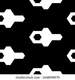 Figures, hexagons pattern.Seamless ornament. Geometrical wallpaper. Geometric background. Simple shapes backdrop. Polygons motif. Digital paper, abstract. Vector