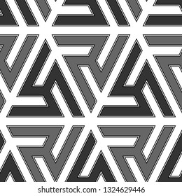 Figures image.Geometric wallpaper. Tribal background.Seamless pattern. Ethnic ornament. Folk backdrop. Mosaics motif. Digital paper, web design, textile print. Vector art work.