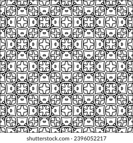  Figures from lines.Abstract background. Black  pattern for web page, textures, card, poster, fabric, textile. Repeat pattern. 