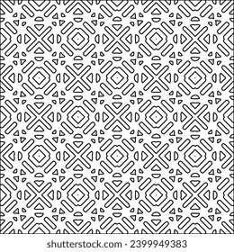 Cifras de líneas.Patrón negro sobre papel pintado blanco para página web, texturas, tarjeta, afiche, tela, textil. Resumen de fondo.Repetir imagen de fondo.Textura blanca. Las líneas forman formas.
