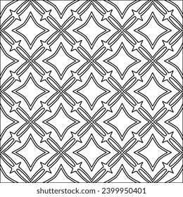 Figures from lines.Black pattern on white wallpaper for web page, textures, card, poster, fabric, textile. Abstract background.Repeating background image.White texture. Lines form shapes.
