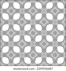 Cifras de líneas.Patrón negro sobre papel pintado blanco para página web, texturas, tarjeta, afiche, tela, textil. Resumen de fondo.Repetir imagen de fondo.Textura blanca. Las líneas forman formas.