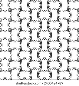 Figures de lignes.Motif noir sur fond blanc pour page Web, textures, carte, affiche, tissu. Arrière-plan abstrait.Image d'arrière-plan répétitive.Texture blanche. Les lignes forment des formes.
