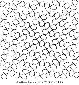 Figures from lines.Black pattern on white wallpaper for web page, textures, card, poster, fabric, textile. Abstract background.Repeating background image.White texture. Lines form shapes.