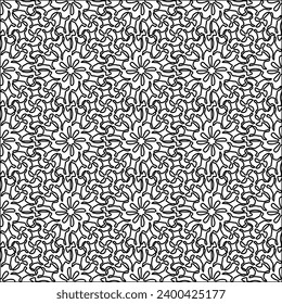Cifras de líneas.Patrón negro sobre papel pintado blanco para página web, texturas, tarjeta, afiche, tela, textil. Resumen de fondo.Repetir imagen de fondo.Textura blanca. Las líneas forman formas.