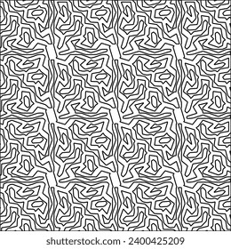 Cifras de líneas.Patrón negro sobre papel pintado blanco para página web, texturas, tarjeta, afiche, tela, textil. Resumen de fondo.Repetir imagen de fondo.Textura blanca. Las líneas forman formas.