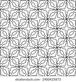 Figures from lines.Black pattern on white wallpaper for web page, textures, card, poster, fabric, textile. Abstract background.Repeating background image.White texture. Lines form shapes.