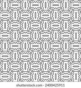 Cifras de líneas.Patrón negro sobre papel pintado blanco para página web, texturas, tarjeta, afiche, tela, textil. Resumen de fondo.Repetir imagen de fondo.Textura blanca. Las líneas forman formas.