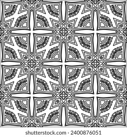 Figures from lines.Black pattern on white wallpaper for web page, textures, card, poster, fabric, textile. Abstract background.Repeating background image.White texture. Lines form shapes.