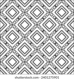 Figures from lines.Black pattern on white wallpaper for web page, textures, card, poster, fabric, textile. Abstract background.Repeating background image.White texture. Lines form shapes.
